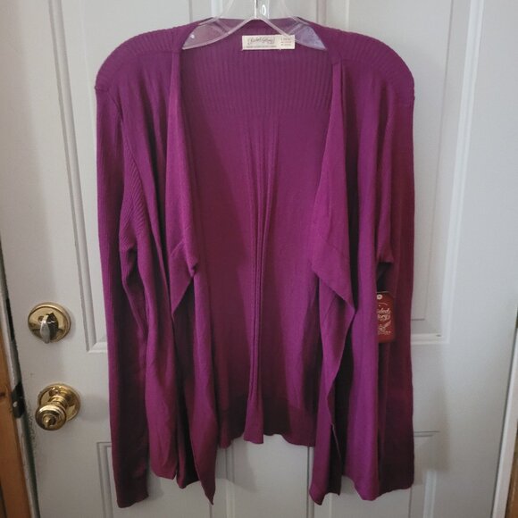NWT's Vintage Swing Style Faded Glory Purple Sweater Misses Size Large - Picture 1 of 4